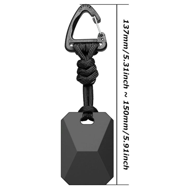 Защитный чехол Deexe Anchor Clip для Apple AirTag / AirTags 2 - Dark Brown: фото 8 из 8