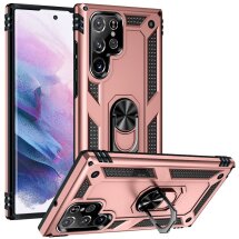 Защитный чехол Deexe Armor Case для Samsung Galaxy S22 Ultra (S908) - Rose Gold: фото 1 из 8