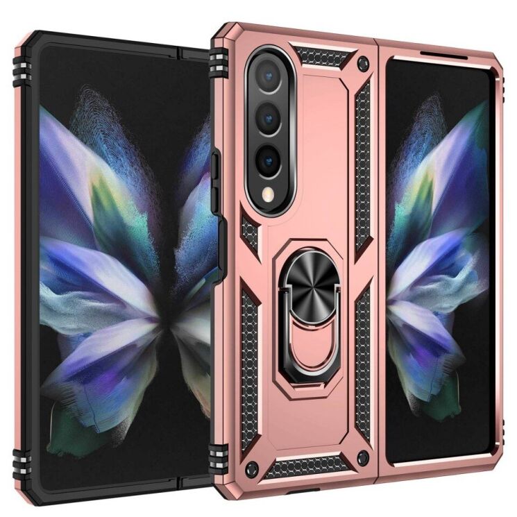 Защитный чехол Deexe Armor Case (FF) для Samsung Galaxy Fold 4 - Rose Gold: фото 3 из 8