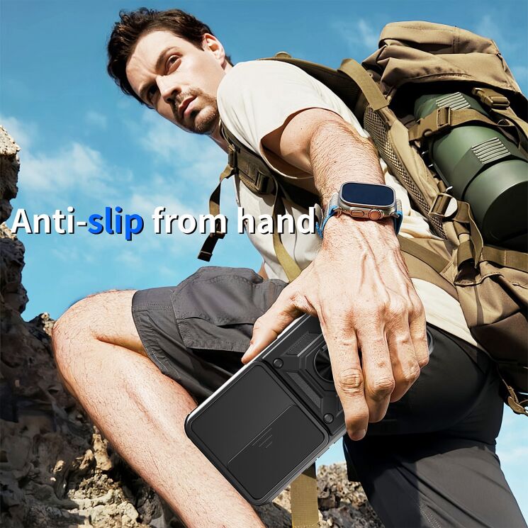 Чехол с защитой камеры Deexe Armor Shield для Infinix Hot 60 Pro - Black (388018B) Чехол с защитой камеры Deexe Armor Shield для Infinix Hot 60 Pro - Black: фото 2 из 10