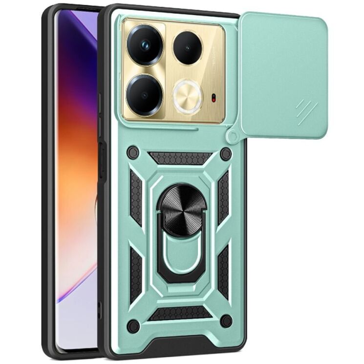 Защитный чехол Deexe Armor Shield для Infinix Note 40 - Green: фото 1 из 8
