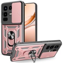 Захисний чохол Deexe Armor Shield для Infinix Note 50 Pro - Rose Gold: фото 1 з 10