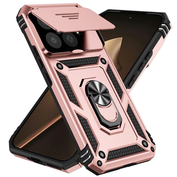 Захисний чохол Deexe Armor Shield для Xiaomi 15T Pro - Rose Gold: фото 2 з 10