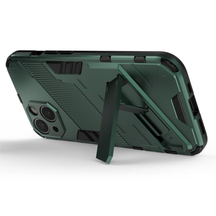 Захисний чохол Deexe Bibercas для Apple iPhone 13 - Green: фото 4 з 10