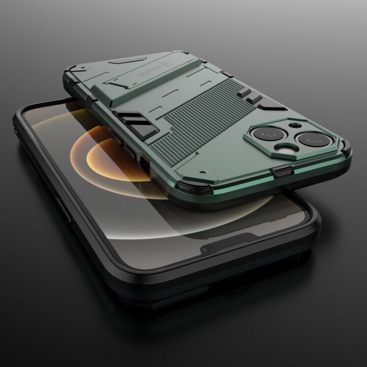 Захисний чохол Deexe Bibercas для Apple iPhone 13 - Green: фото 6 з 10
