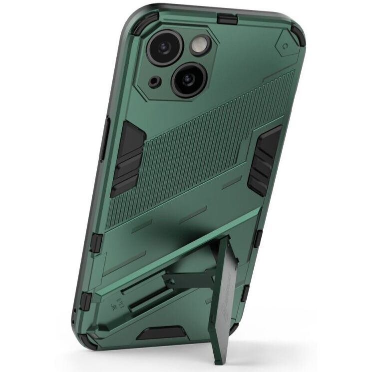 Захисний чохол Deexe Bibercas для Apple iPhone 13 - Green: фото 3 з 10