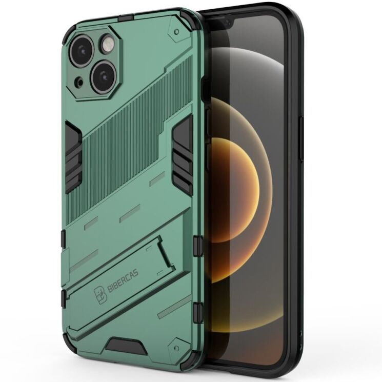 Захисний чохол Deexe Bibercas для Apple iPhone 13 - Green: фото 2 з 10