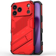 Захисний чохол Deexe Bibercas для Apple iPhone 17 Pro - Red: фото 1 з 6
