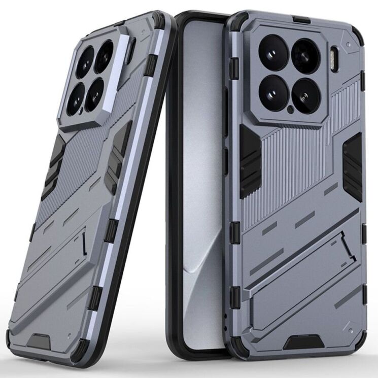 Захисний чохол Deexe Bibercas для Xiaomi 15 - Dark Blue: фото 1 з 7