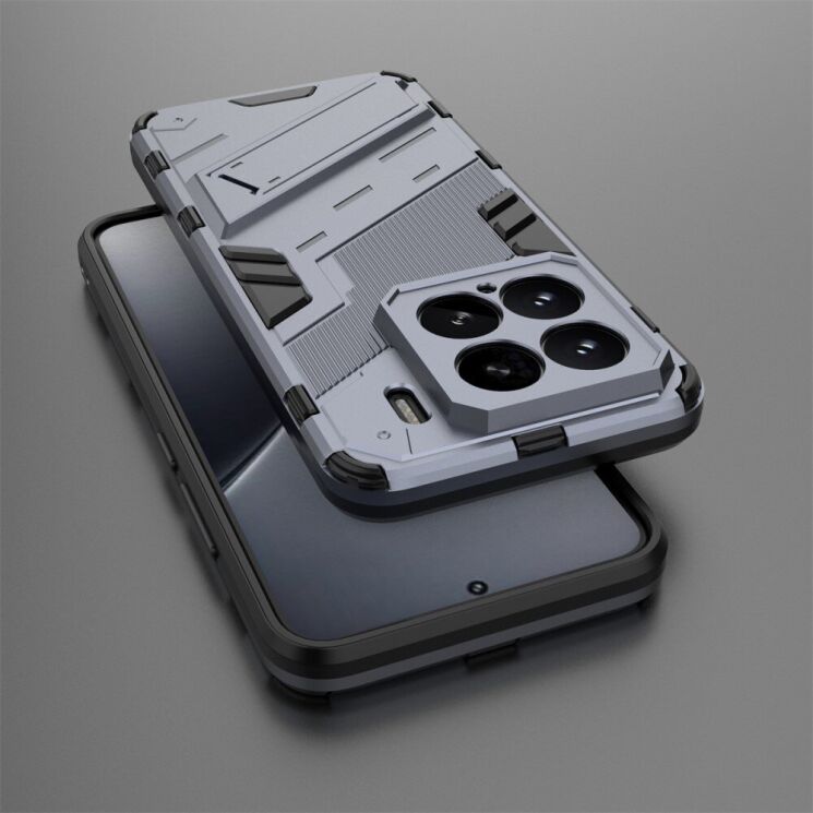 Захисний чохол Deexe Bibercas для Xiaomi 15 - Dark Blue: фото 4 з 7