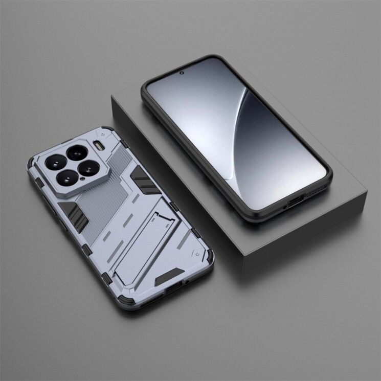 Захисний чохол Deexe Bibercas для Xiaomi 15 - Dark Blue: фото 5 з 7