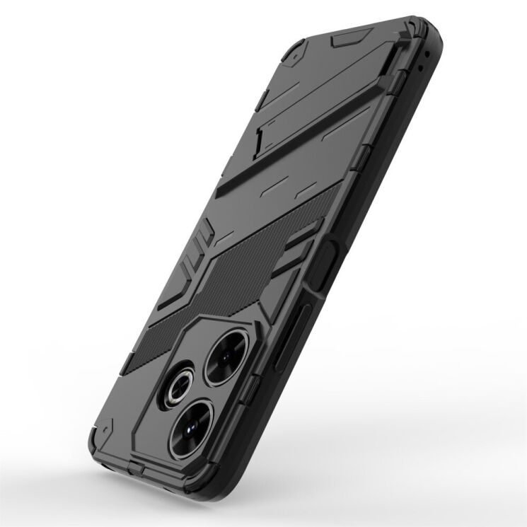 Захисний чохол Deexe Bibercas для Xiaomi Redmi 13 - Black: фото 4 з 6
