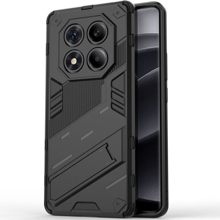 Захисний чохол Deexe Bibercas для Xiaomi Redmi Note 14 Pro - Black: фото 1 з 6