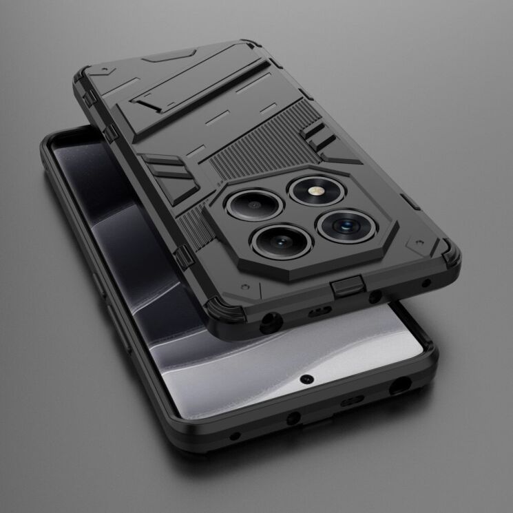 Захисний чохол Deexe Bibercas для Xiaomi Redmi Note 14 Pro - Black: фото 4 з 6
