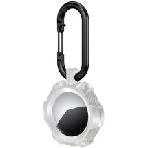 Защитный чехол Deexe Carbon Clip для Apple AirTags - White: фото 1 из 5