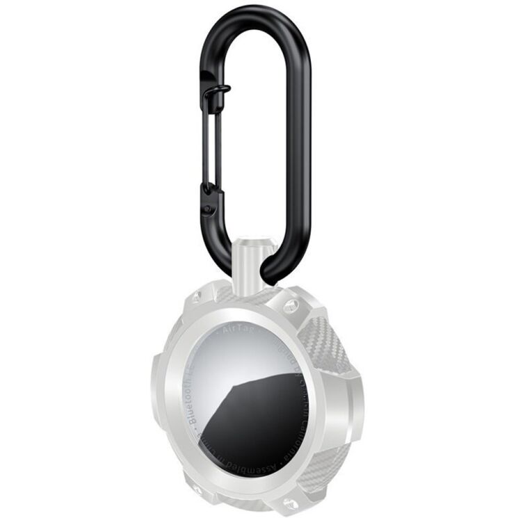 Защитный чехол Deexe Carbon Clip для Apple AirTags - White: фото 1 из 5