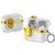 Захисний чохол Deexe Clear Luxe для Apple AirPods Pro 2 - Gold: фото 1 з 8