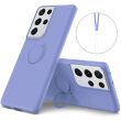 Защитный чехол Deexe Color Shell для Samsung Galaxy S21 Ultra (G998) - Purple (300915V)