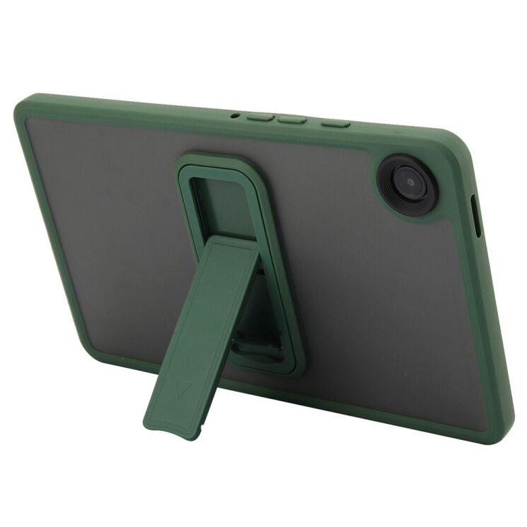 Защитный чехол Deexe Crystal Kickstand для Samsung Galaxy Tab A9 (X110/115) - Green: фото 2 из 12