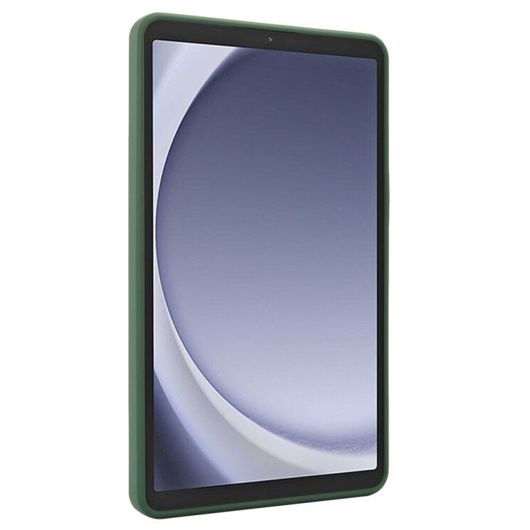 Защитный чехол Deexe Crystal Kickstand для Samsung Galaxy Tab A9 (X110/115) - Green: фото 6 из 12