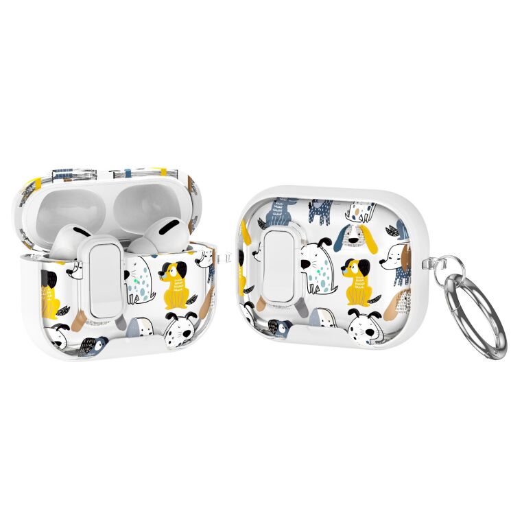Защитный чехол Deexe Crystal Lock для AirPods Pro 3 - Cartoon Dog: фото 1 из 9