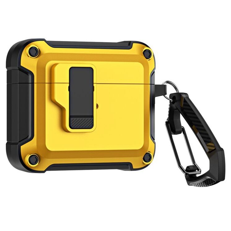 Захисний чохол Deexe Defender Pro для Apple AirPods 4 - Yellow: фото 1 з 10