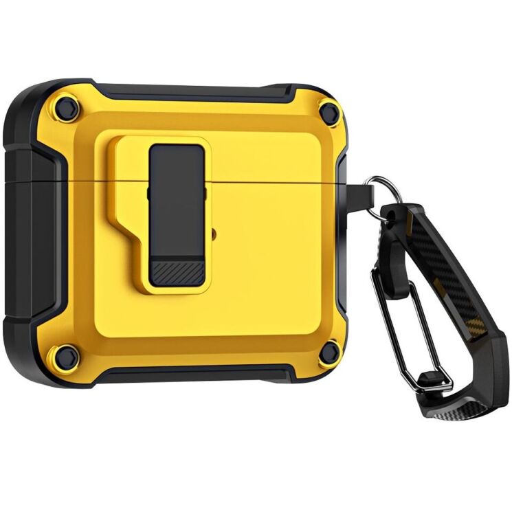 Захисний чохол Deexe Defender Pro для Apple AirPods 4 - Yellow: фото 2 з 10