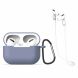 Защитный чехол Deexe Double Protect with Buckle для Apple AirPods Pro - Purple (263212V). Фото 1 из 7