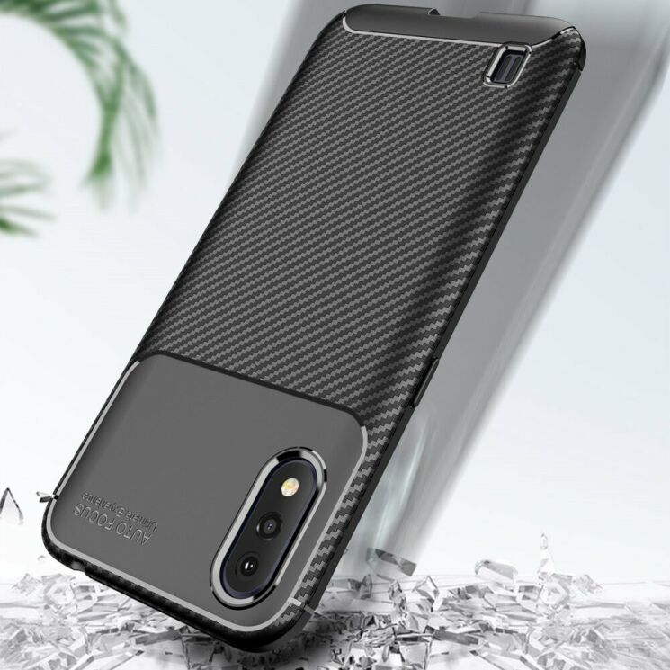 Защитный чехол Deexe Fusion для Samsung Galaxy A01 (A015) - Black: фото 6 из 9