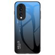 Защитный чехол Deexe Gradient Color для Honor 70 - Black / Blue (345203BL)