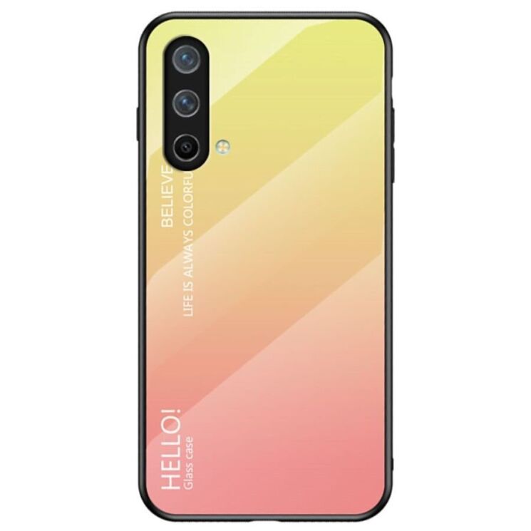 Защитный чехол Deexe Gradient Color для OnePlus Nord CE - Yellow / Pink: фото 1 из 11