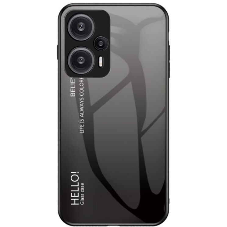 Защитный чехол Deexe Gradient Color для Xiaomi Poco F5 / Redmi Note 12 Turbo - Black / Grey: фото 1 из 7