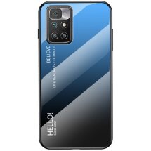 Захисний чохол Deexe Gradient Color для Xiaomi Redmi 10 / 10 (2022) / 10 Prime - Black / Blue: фото 1 з 12