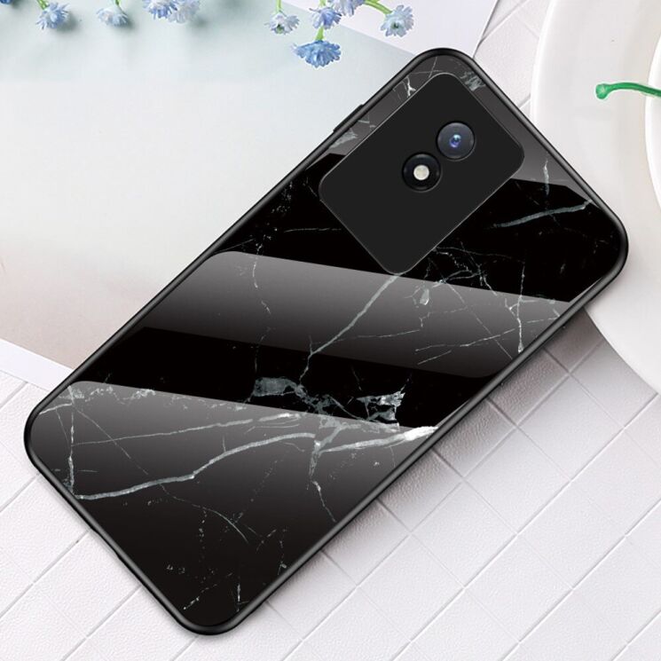 Чехол с рисунком Deexe Gradient Pattern для VIVO Y02 - Black: фото 2 из 7