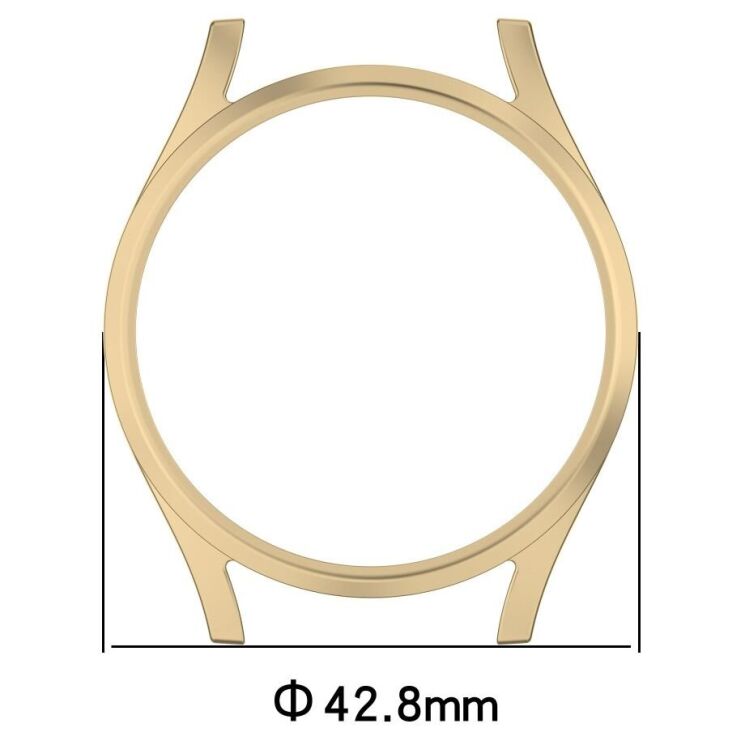 Захисний чохол Deexe Hard Frame для Samsung Galaxy Watch 7 (40mm) - Champagne Gold: фото 7 з 7