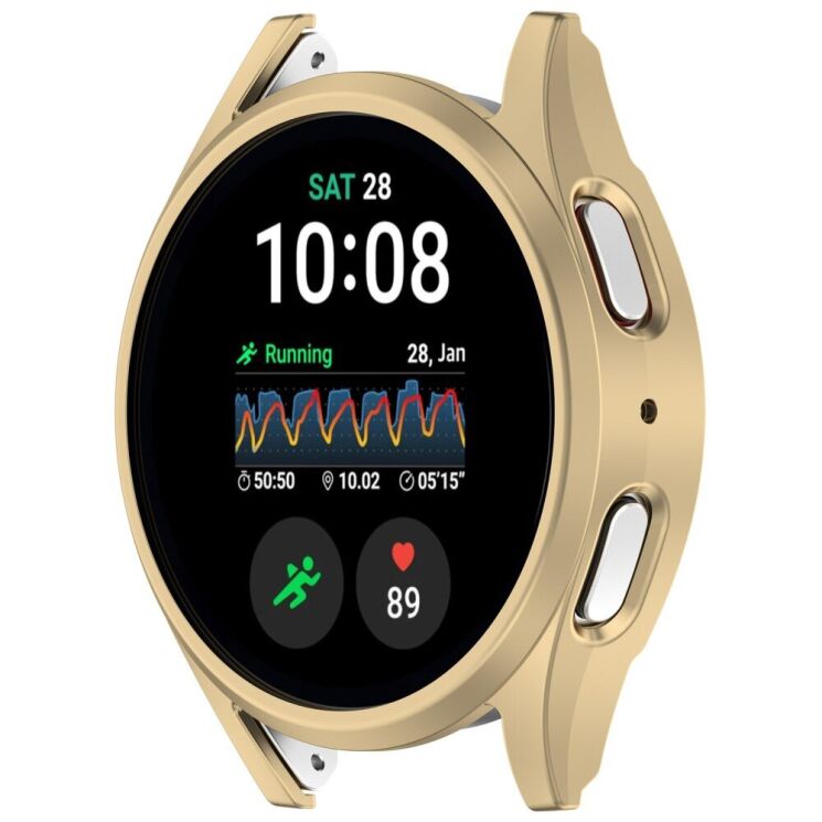 Захисний чохол Deexe Hard Frame для Samsung Galaxy Watch 7 (40mm) - Champagne Gold: фото 5 з 7