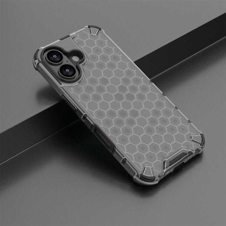 Захисний чохол Deexe Honeycomb Series для Apple iPhone 17 - Black: фото 4 з 6