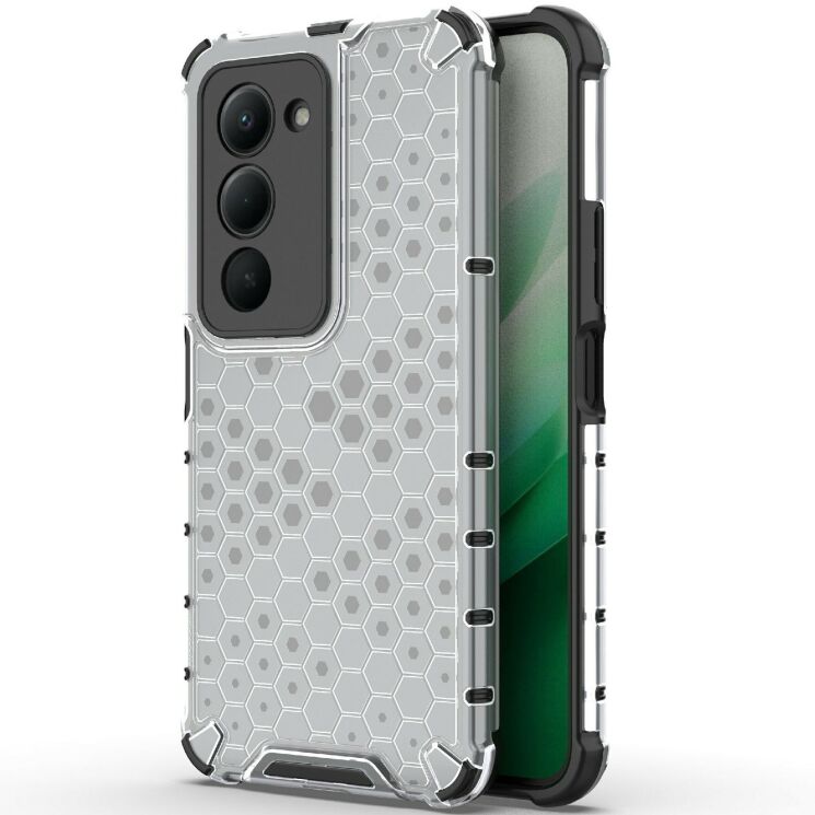 Защитный чехол Deexe Honeycomb Series для Xiaomi Redmi 15 - Grey (390918H) Защитный чехол Deexe Honeycomb Series для Xiaomi Redmi 15 - Grey: фото 1 из 5