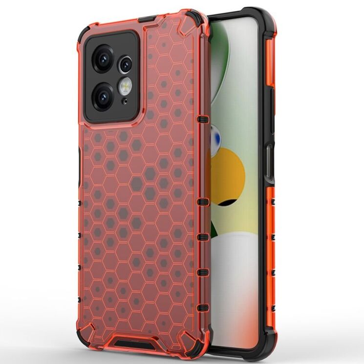 Защитный чехол Deexe Honeycomb Series для Xiaomi Redmi Note 12 - Red: фото 1 из 5