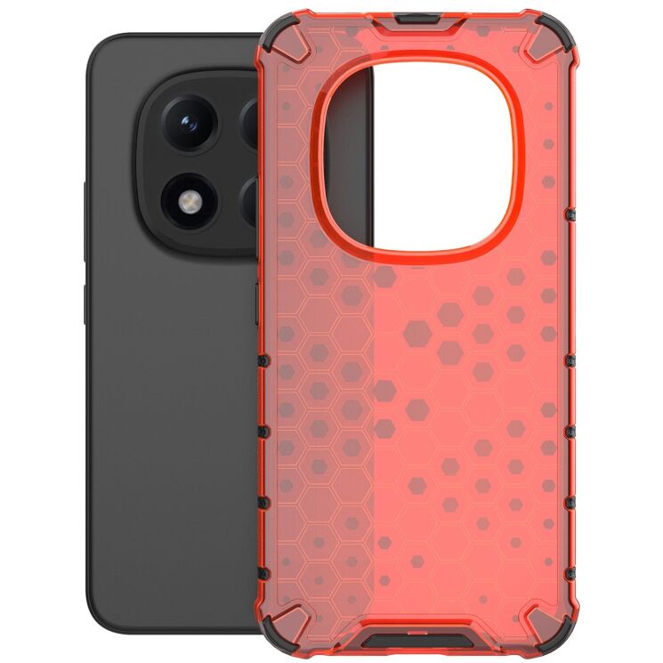 Защитный чехол Deexe Honeycomb Series для Xiaomi Redmi Note 15 Pro Plus / Poco M8 Pro 5G - Red: фото 2 из 6