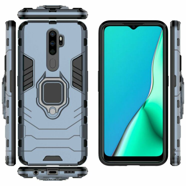 Защитный чехол Deexe Hybrid Case для OPPO A9 2020 - Blue: фото 4 из 5