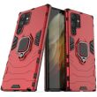 Защитный чехол Deexe Hybrid Case для Samsung Galaxy S22 Ultra - Red (289910R)