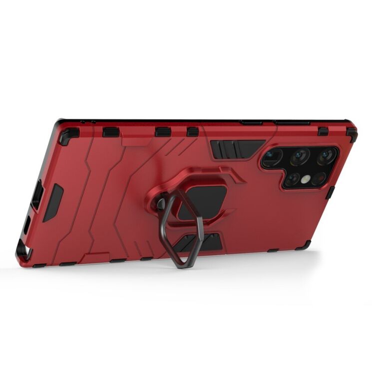 Защитный чехол Deexe Hybrid Case для Samsung Galaxy S22 Ultra - Red: фото 3 из 6