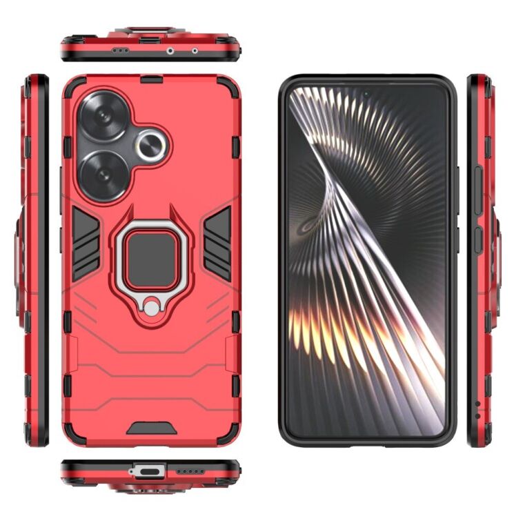 Защитный чехол Deexe Hybrid Case для Xiaomi Poco F6 - Red: фото 6 из 6