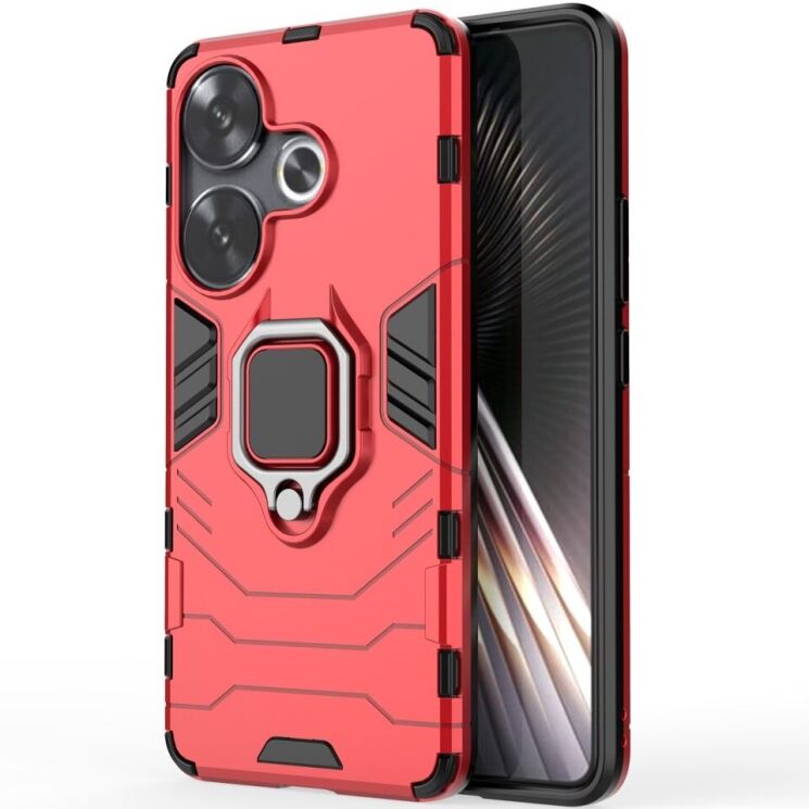 Защитный чехол Deexe Hybrid Case для Xiaomi Poco F6 - Red: фото 2 из 6