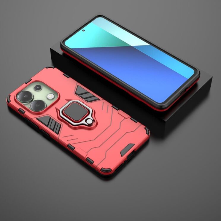 Защитный чехол Deexe Hybrid Case для Xiaomi Redmi Note 13 - Red: фото 4 из 6