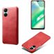 Защитный чехол Deexe Leather Back Cover для Realme C33 - Red (309228R). Фото 2 из 4