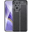 Защитный чехол Deexe Leather Cover для Honor 200 - Black (364105B)