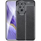 Защитный чехол Deexe Leather Cover для Honor 200 - Black: фото 1 из 7