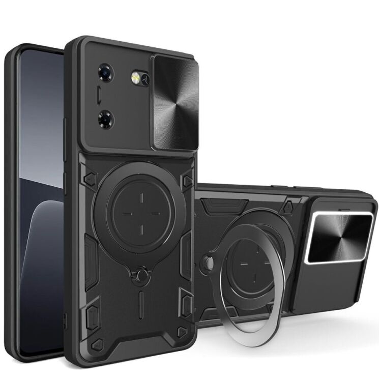 Защитный чехол Deexe Magnetic Space для TECNO Pova 5 - Black: фото 1 из 10